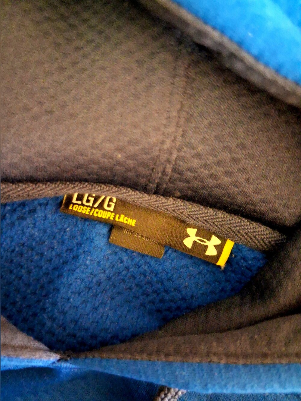 Mens Under Armour Blue Hoodie - Picture 4 of 4